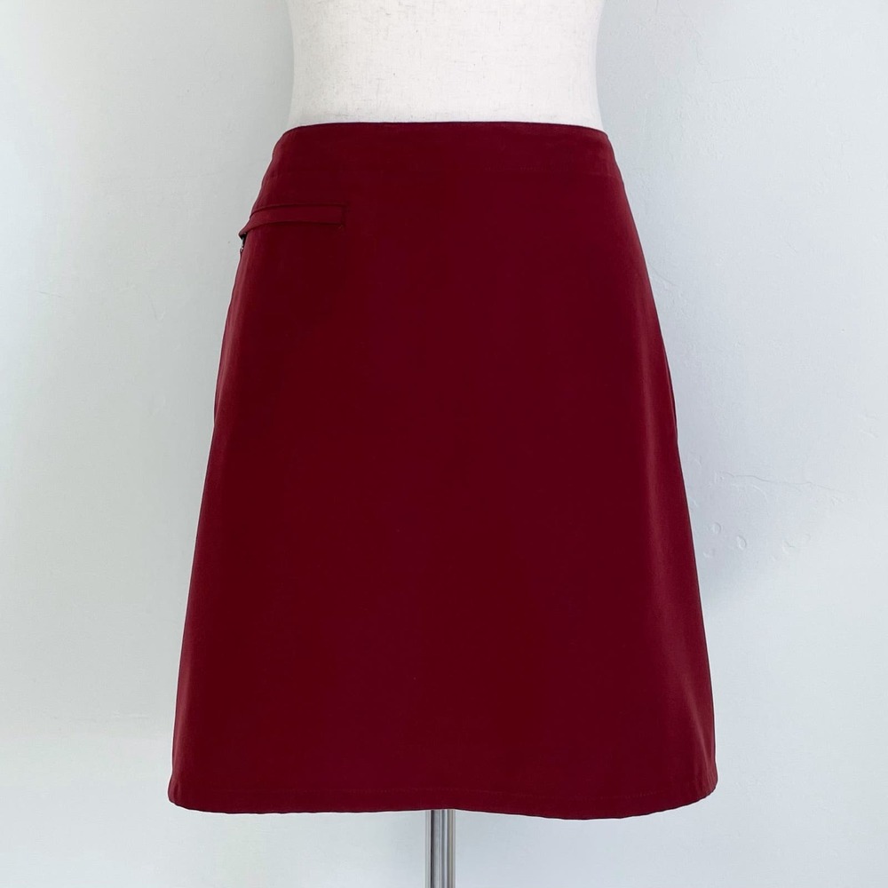 Patagonia Maroon A-Line Side Zip Skort/Skirt